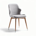 Gray upholstered dining chair with wooden legs 45 x 50 x 85cm