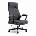 Office chair with adjustable armrests and ergonomic design in gray fabric 45 x 60 x 100cm