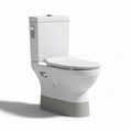 One-piece toilet with dual flush system white ceramic 70 x 40 x 80cm